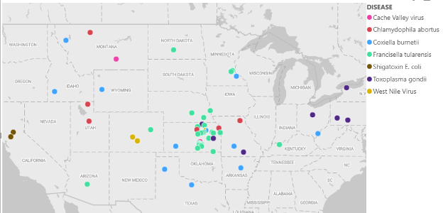 Common zoonotic disease locations